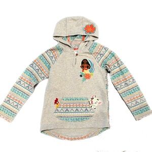 Moana Light Weight Hoodie Sweatshirt Sz 7/8